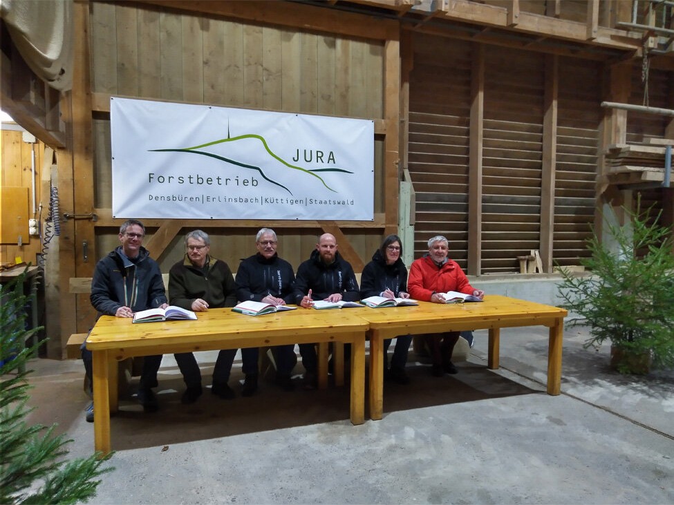 Unterzeichnung Betriebsplan Jura
